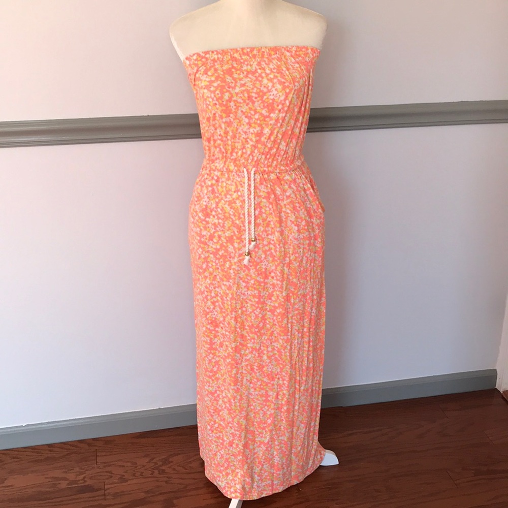 Gap strapless maxi dress